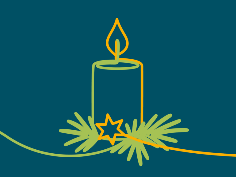 Vereinfachte Illustration einer brennenden Weihnachtskerze, Impuls zur Adventszeit, Adventsgeschichte, Neues Testament, Seelsorger Pastor Roger Bahr, Immanuel Albertinen Diakonie Vereinfachte Illustration einer brennenden Weihnachtskerze, Impuls zur Adventszeit, Adventsgeschichte, Neues Testament, Seelsorger Pastor Roger Bahr, Immanuel Albertinen Diakonie